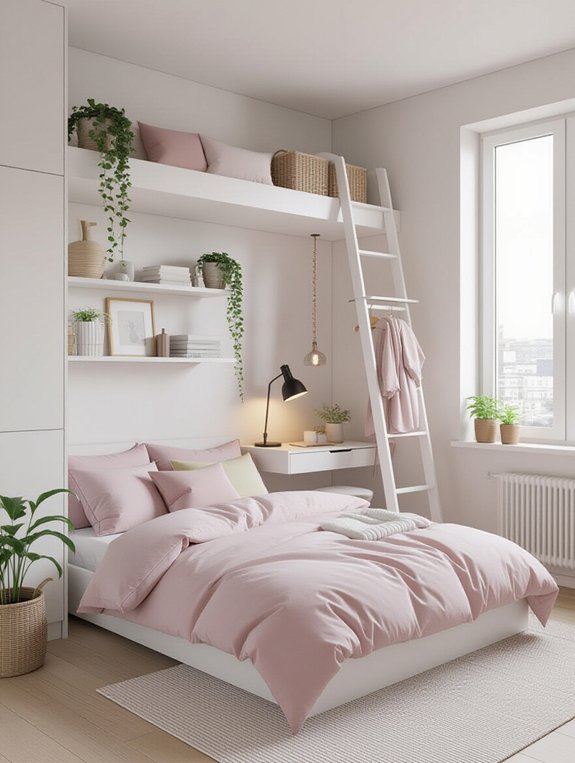 maximize small bedroom storage