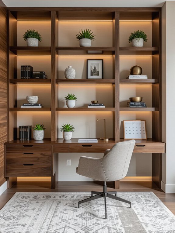 maximize space with shelving