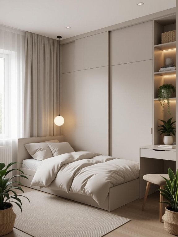 maximize space with sliding doors