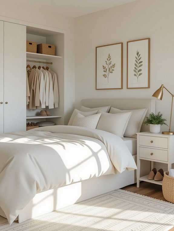 maximize space with under bed storage