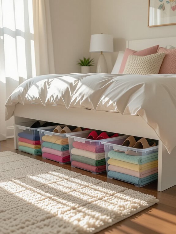 maximize under bed storage efficiency
