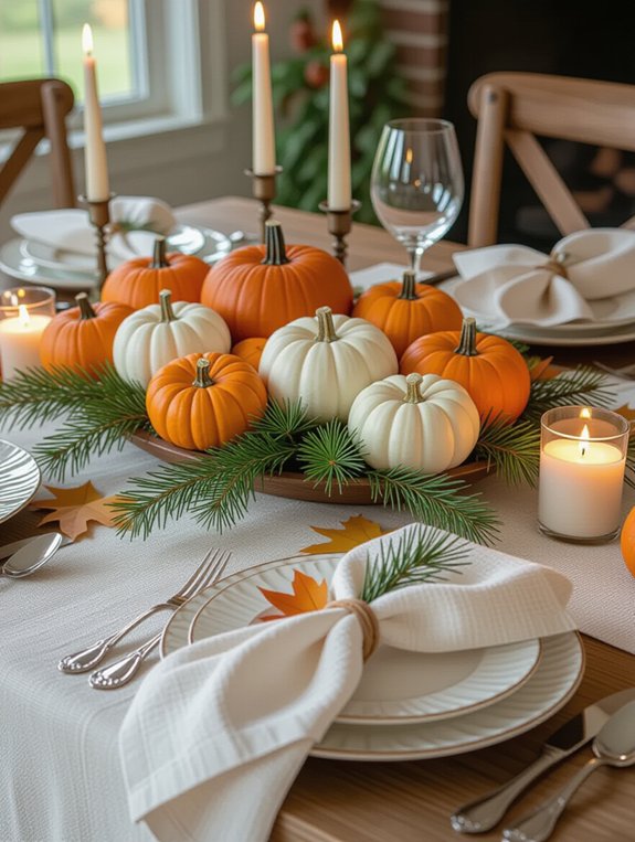 mini pumpkins for decor