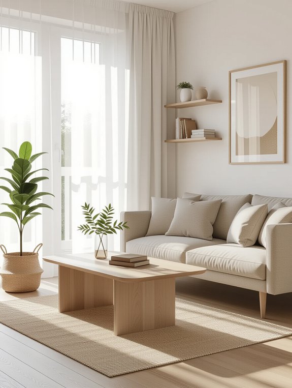 minimal decor enhances tranquility