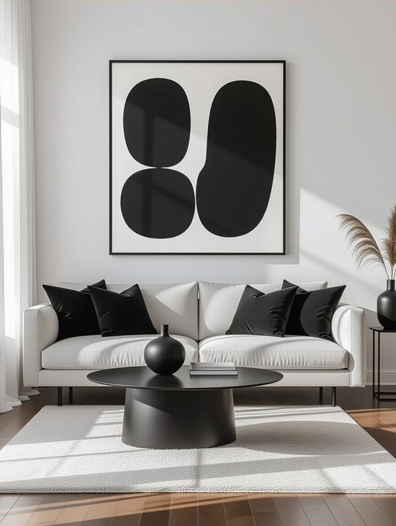 minimalist black and white elegance