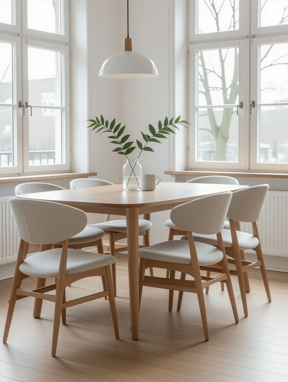 minimalist elegance in dining