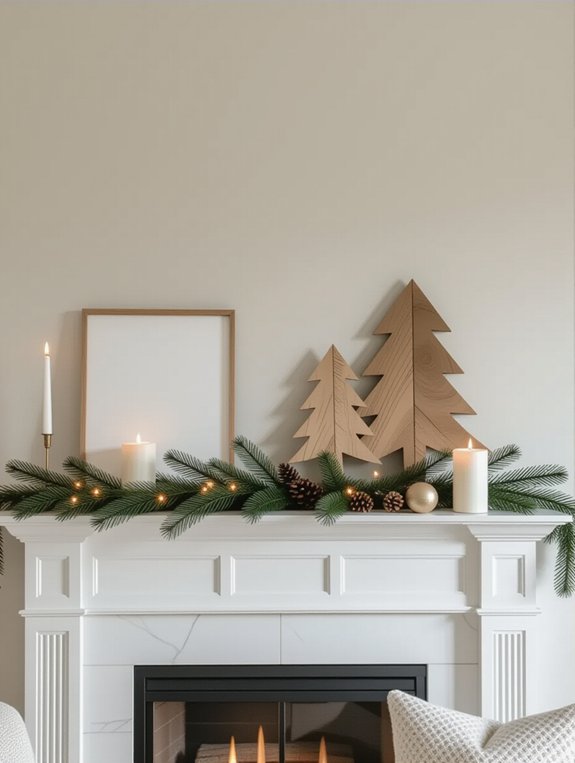 minimalist holiday decor signs