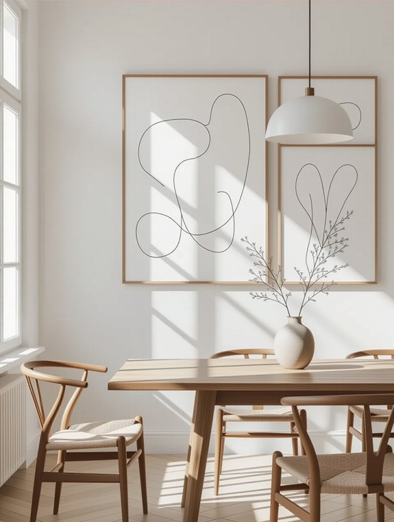 minimalist line drawing elegance