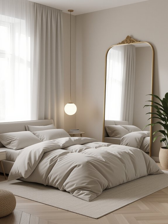 mirrors amplify natural light
