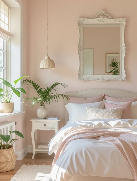 mirrors expand bedroom space