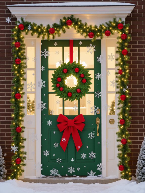 mistletoe holiday charm display