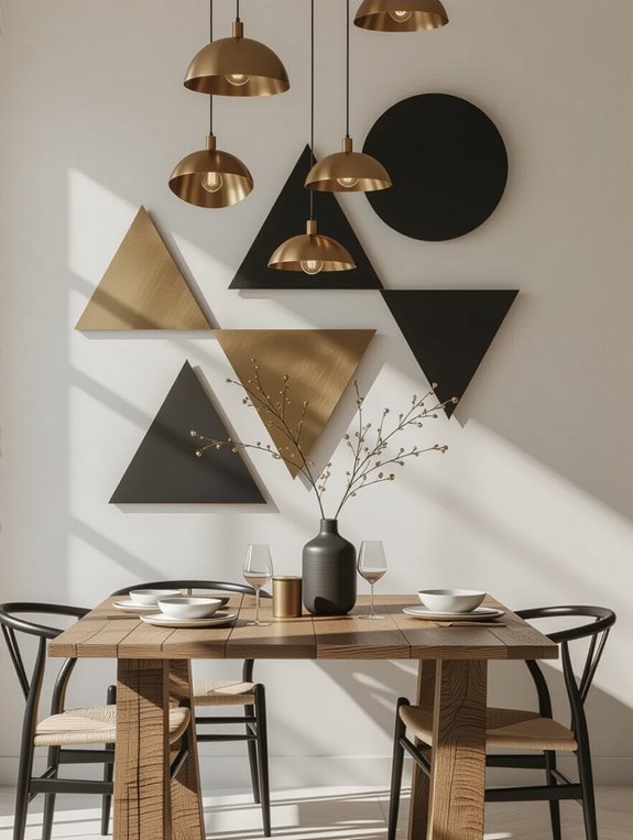 modern geometric wall decor