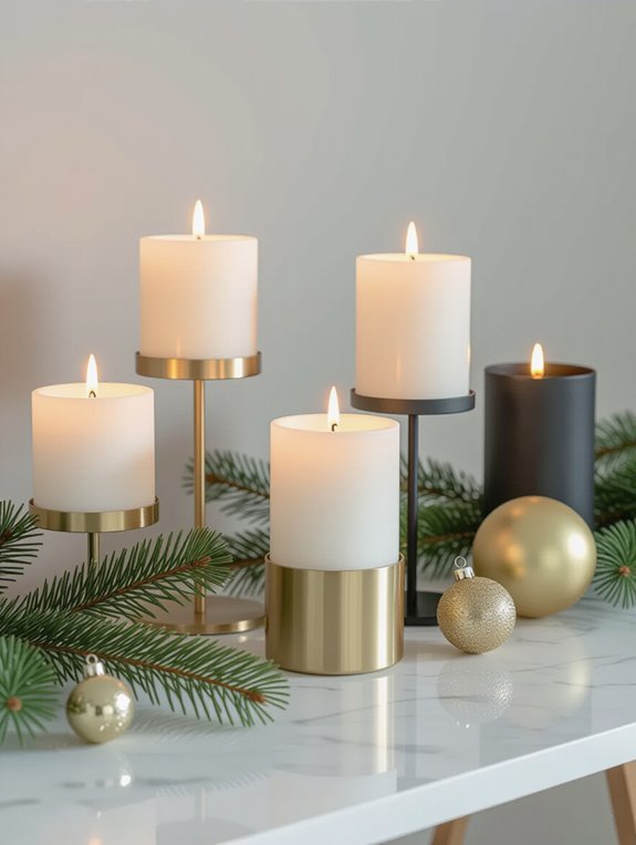 modern minimalist candle holders