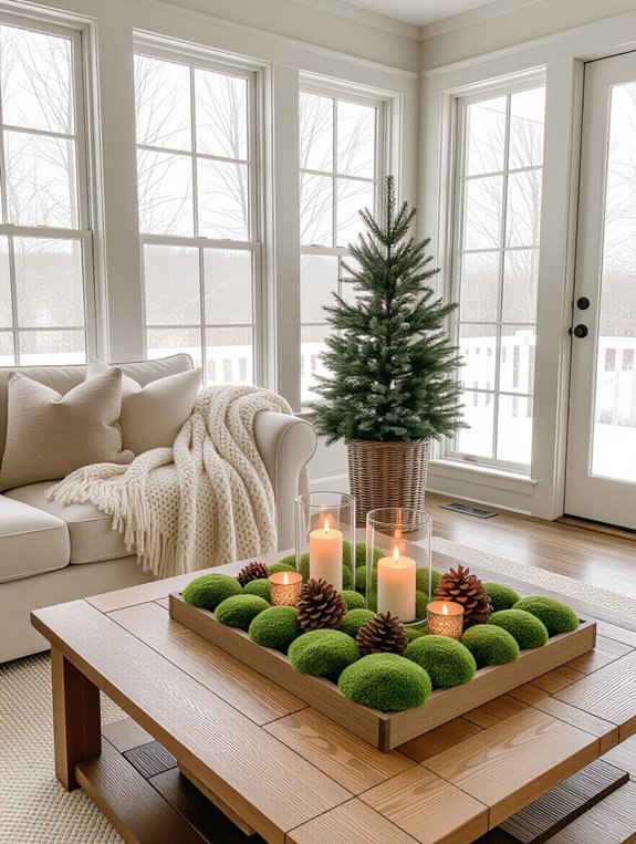 natural decor for winter