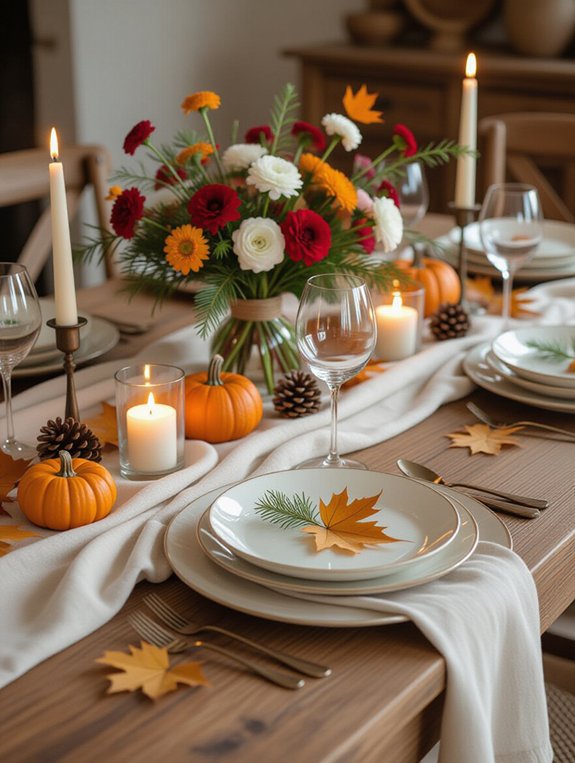 natural elements thanksgiving decor