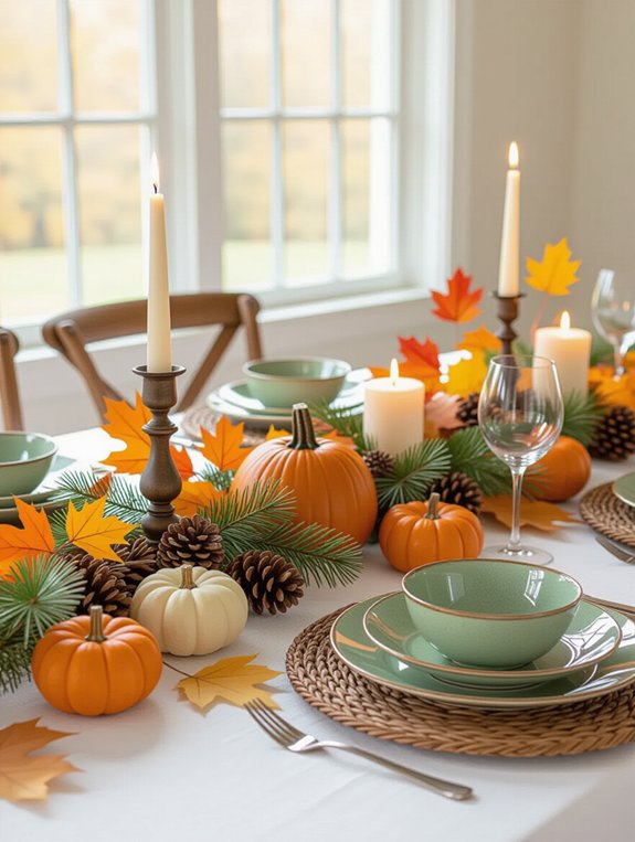 natural thanksgiving table decor