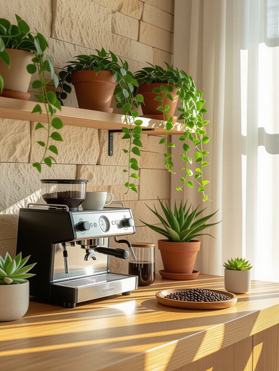 nature inspired coffee oasis