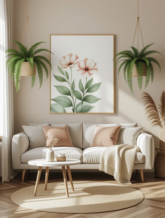 nature inspired living room decor