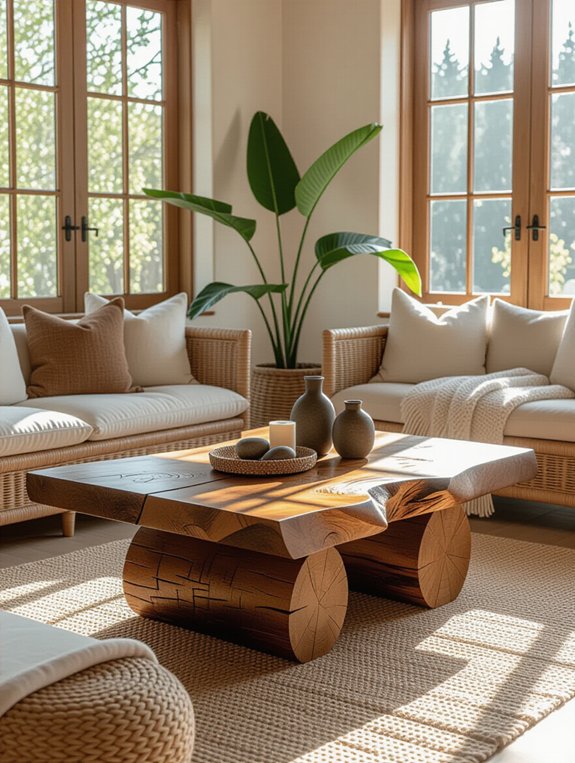 nature inspired rustic table