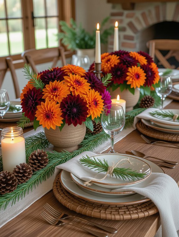 nature inspired thanksgiving decor