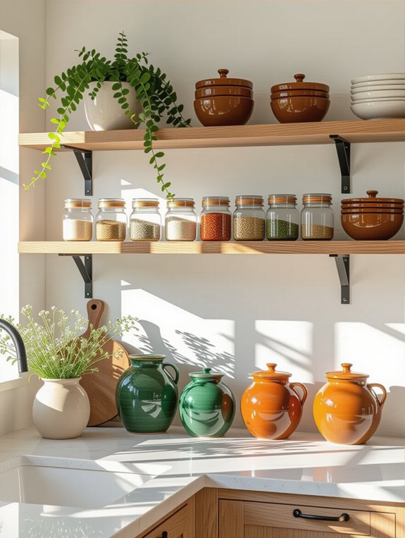 open shelving benefits kitchen design