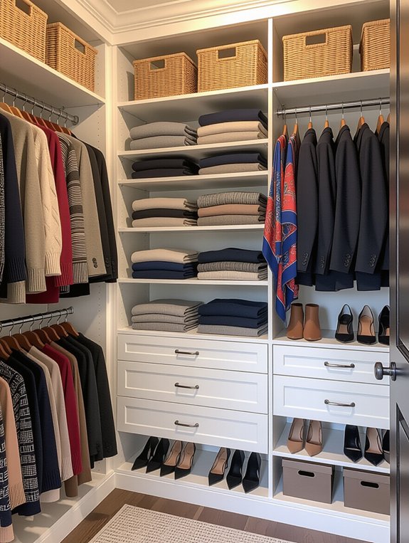 optimize closet vertical storage