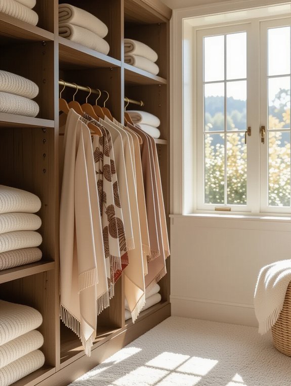 organize accessories with hooks