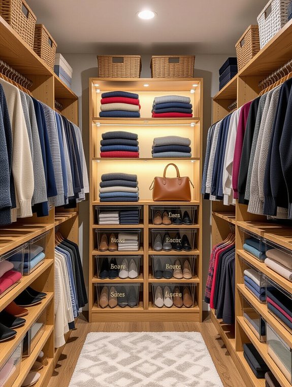 organize with clear labels
