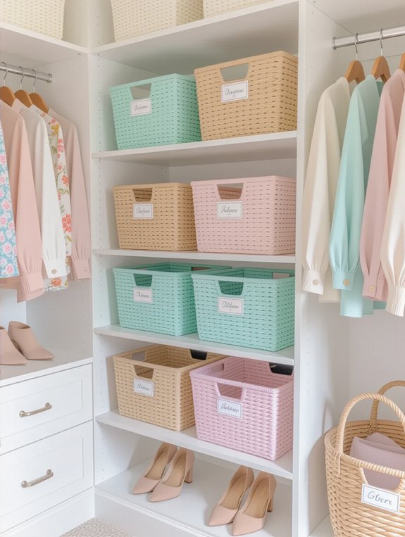 organize with clear labels