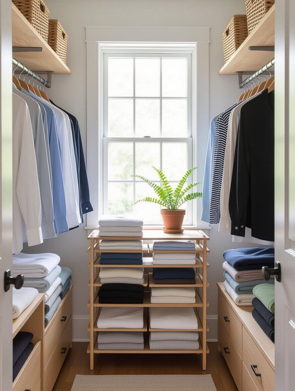 organized folding station setup