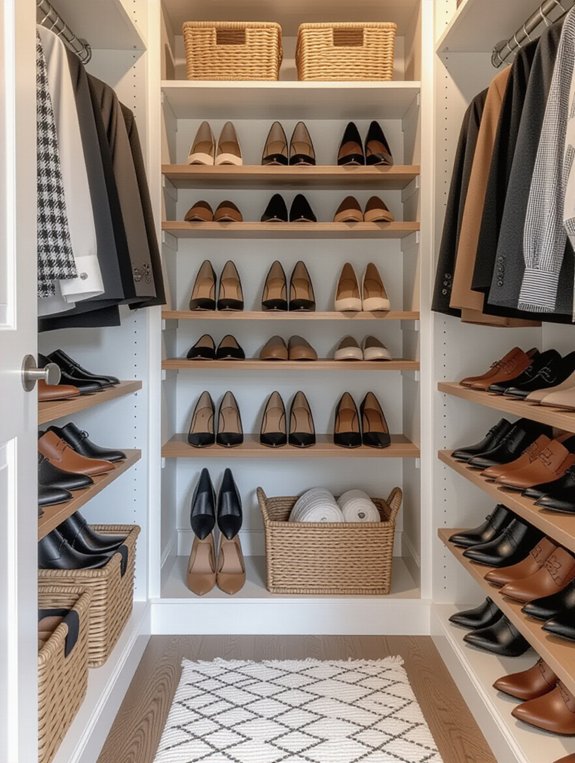 organized shoe storage solutions