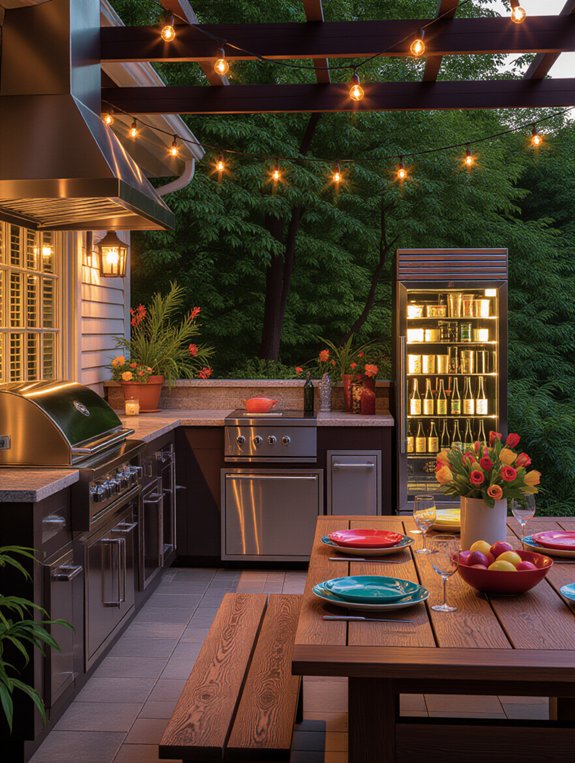 outdoor fridge enhances convenience