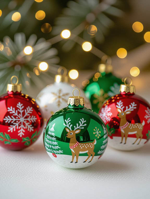 personalized hand painted ornaments