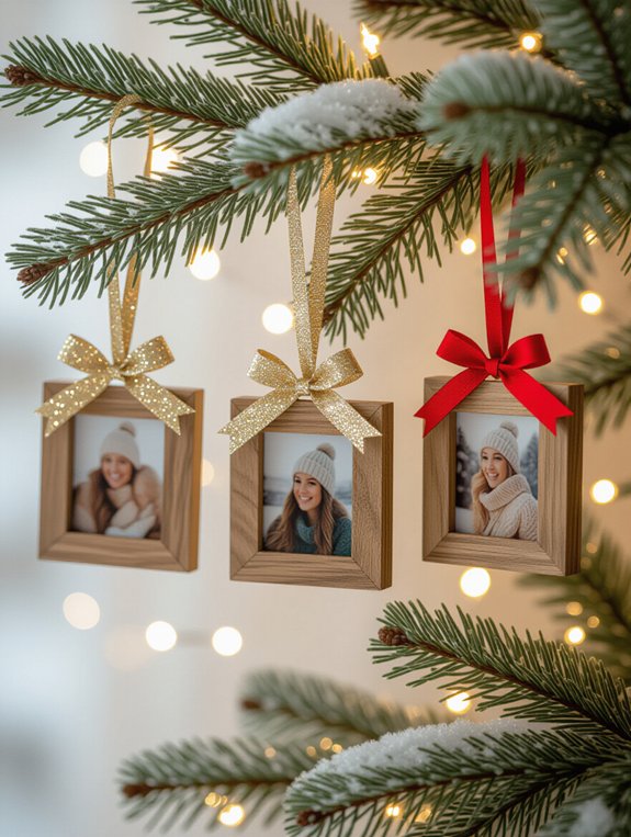 personalized holiday photo ornaments