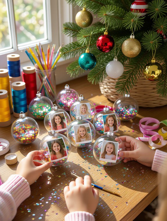 personalized holiday photo ornaments