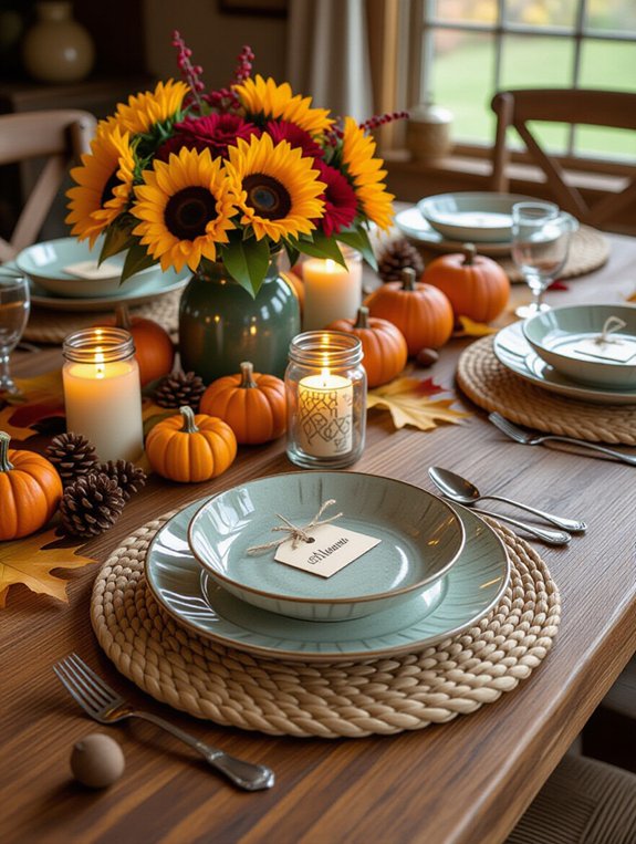 personalized thanksgiving table decor