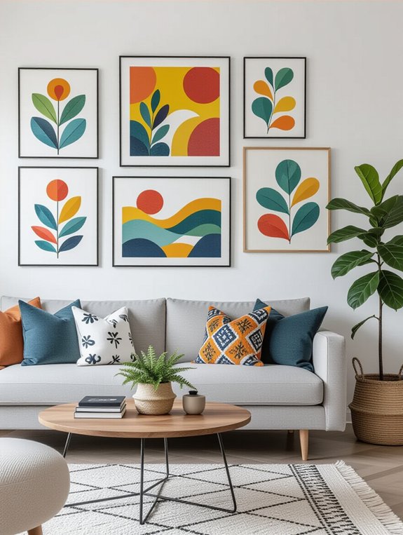 personalized vibrant art display