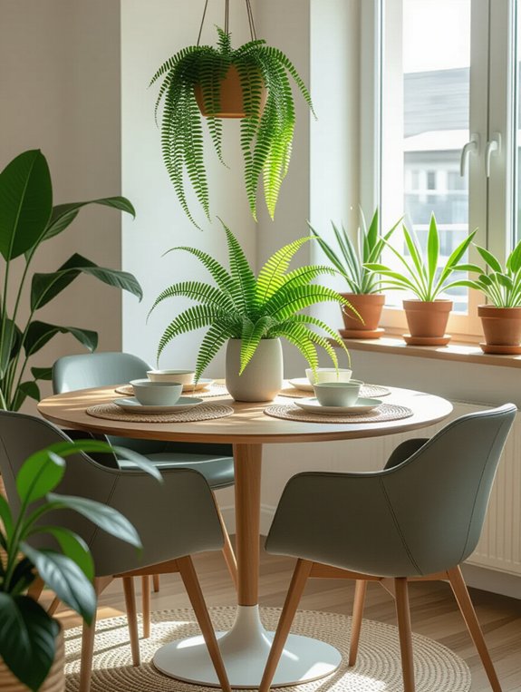 plants enhance dining experience