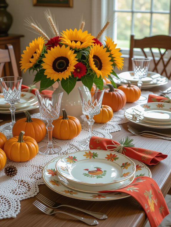 playful thanksgiving tableware ideas