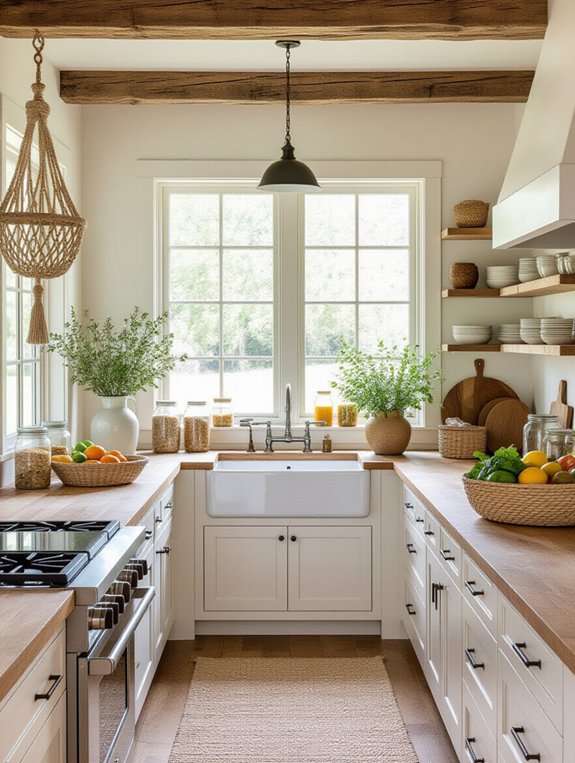 reclaimed wood adds warmth