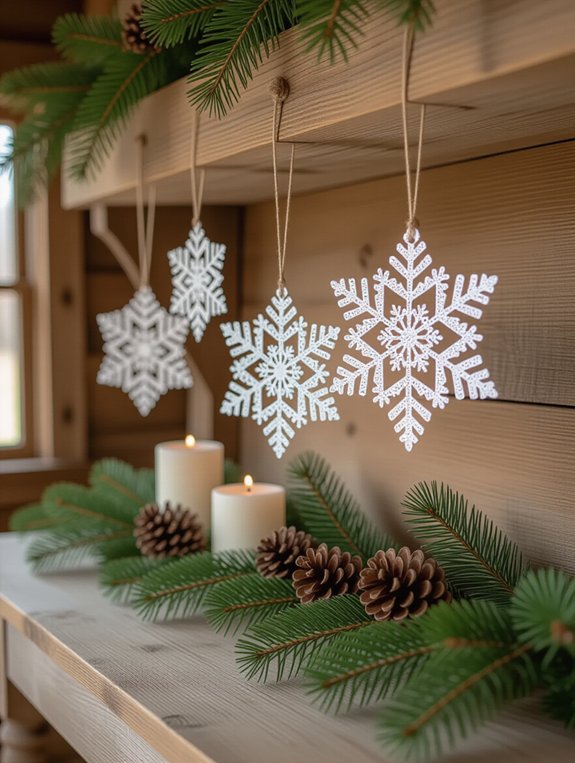 recycled paper snowflake crafts