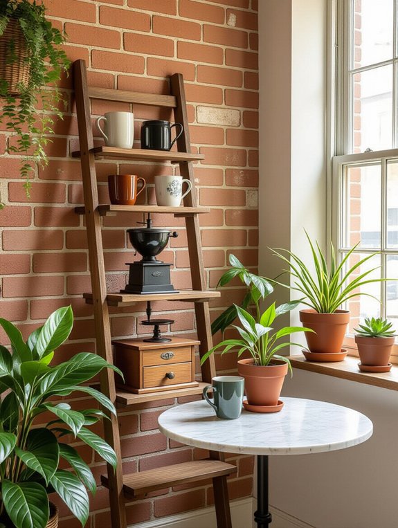 repurpose furniture for coffee bar