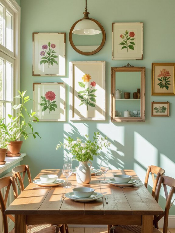 repurposed frames for decor