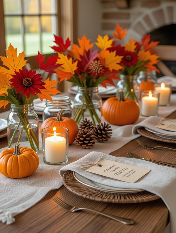 repurposed jars for decor