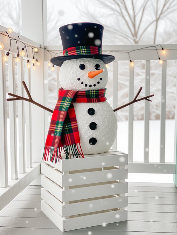repurposed snowman decoration ideas