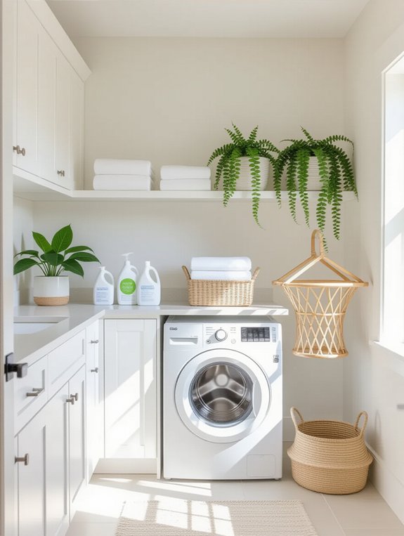 revitalize laundry room greenery