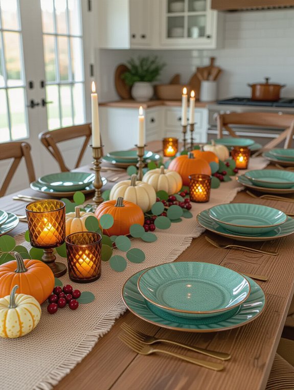 rustic burlap table runners