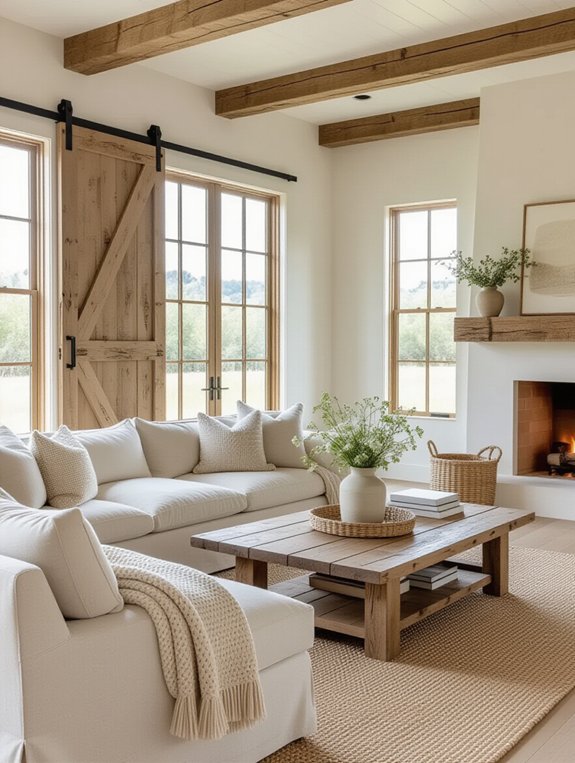rustic charm with barn doors