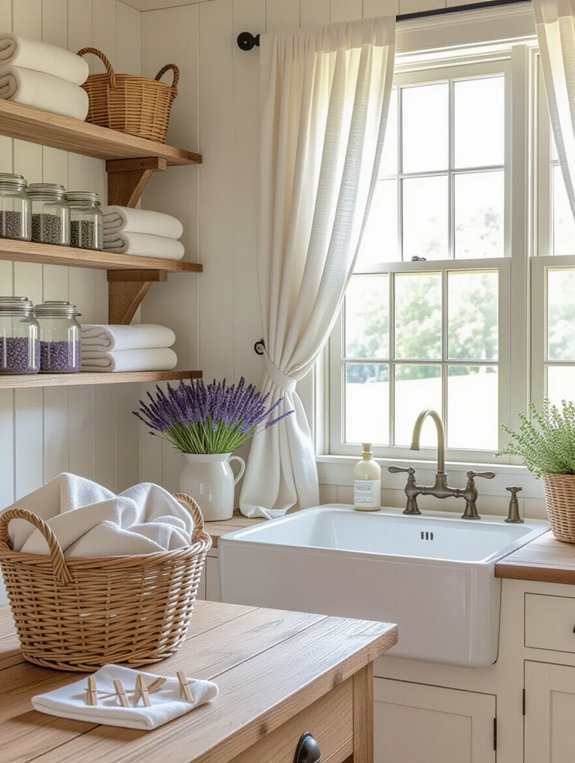 rustic decor enhances warmth