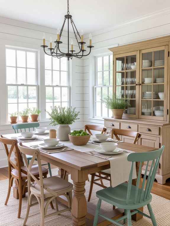 rustic elegance dining design