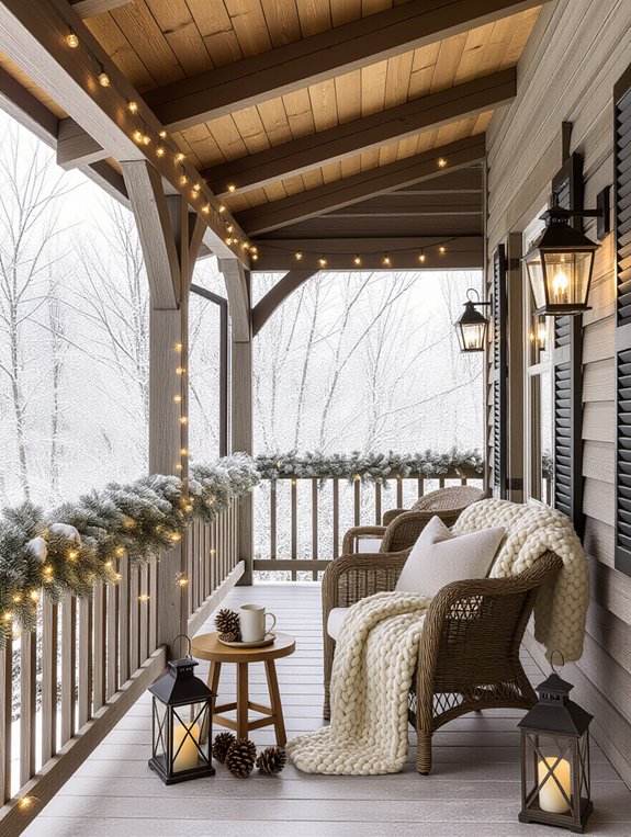 rustic lanterns for ambiance